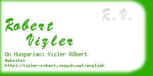robert vizler business card